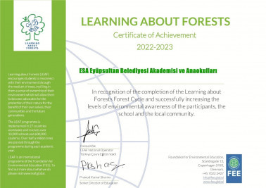 ESA bünyesine “Okullarda Orman Bayrağı” kazandırdı