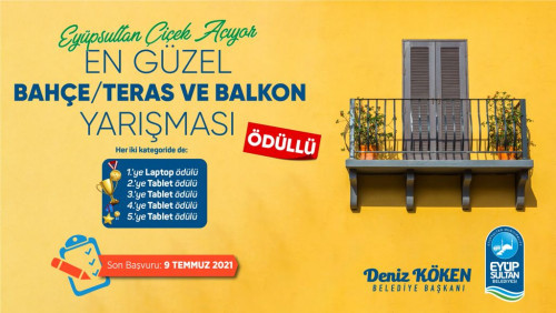 "En Güzel Balkon Teras" yarışmasına bahçeler de eklendi