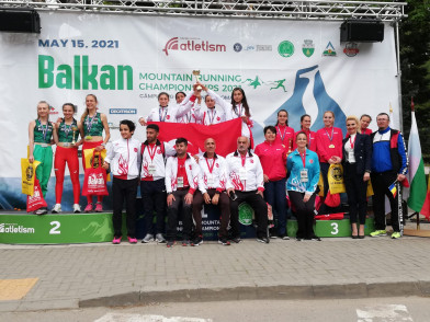 Eyüpsultanlı atletler, Balkan Dağ Koşusu Şampiyonası'ndan madalyayla döndü