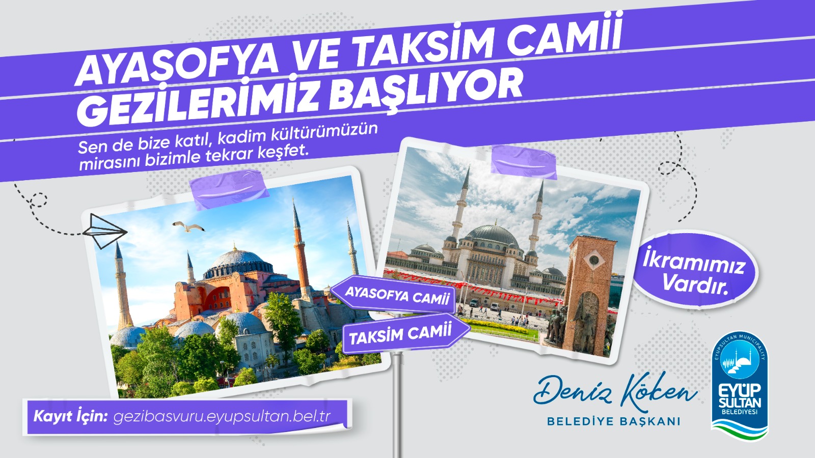 Ayasofya ve Taksim Camii gezileri başlıyor