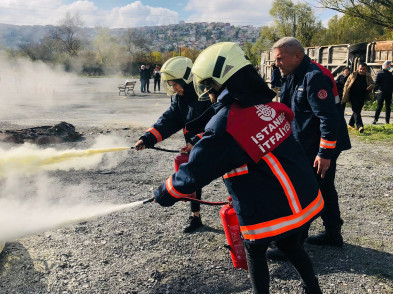 ESAY ekibi yangına müdahale eğitimi aldı