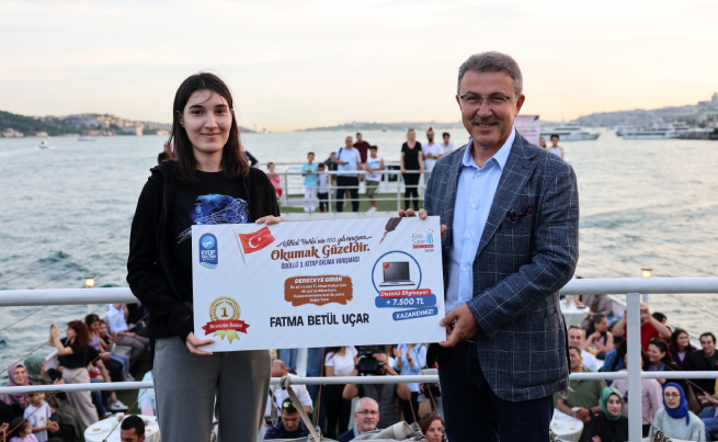 “Okumak Güzeldir” Kitap Okuma Yarışması'nın kazananları ödüllerini Boğaz'da aldı