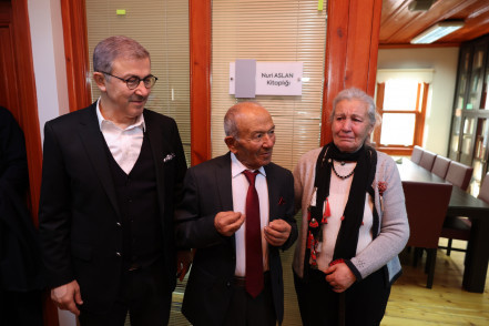 Sertarikzade Kültür Sanat Merkezi'nde, Nuri Aslan Kitaplığı açıldı