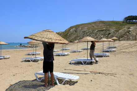 Çiftalan Plajı sezon açılışı için gün sayıyor Çiftalan Plajı sezon açılışı için gün sayıyor