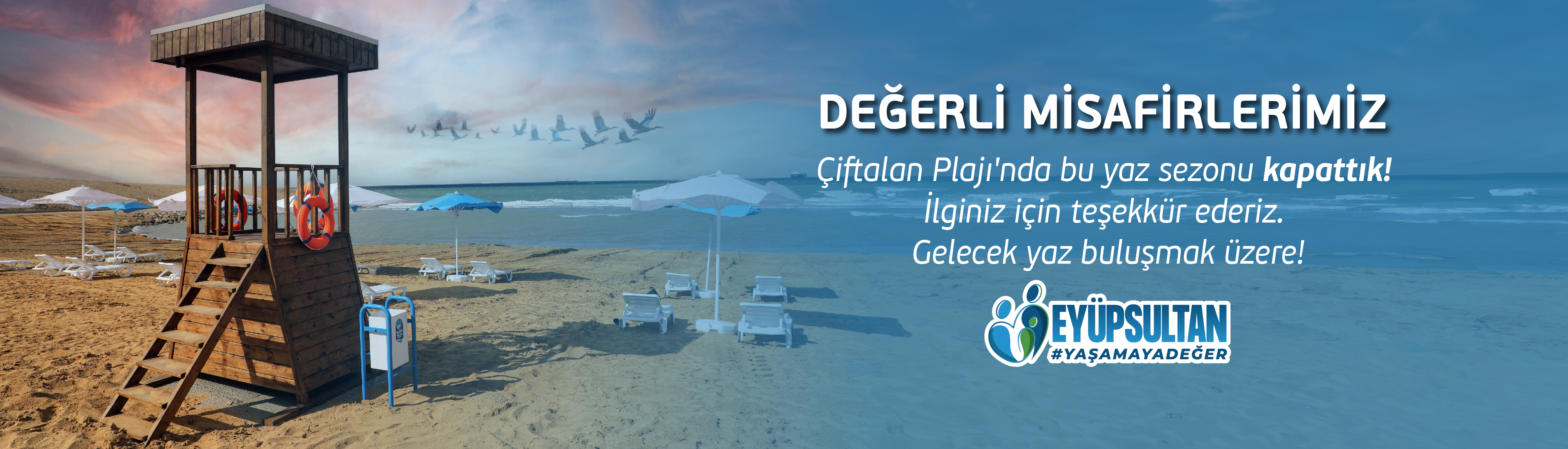 Çiftalan Plajı'nda sezonu kapattık