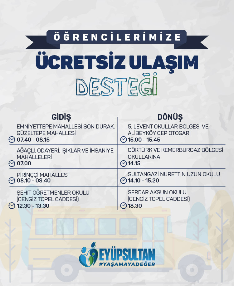 Ücretsiz Ulaşım Desteği