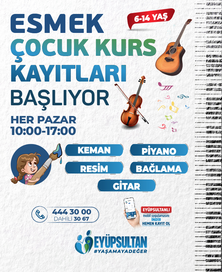 ESMEK Çocuk Kurs Kayıtları Başlıyor