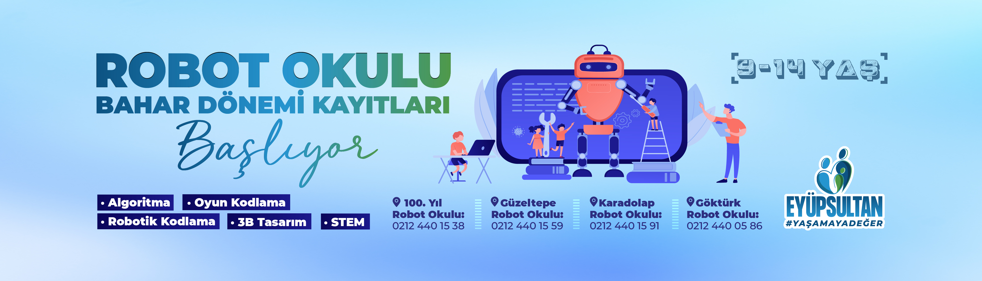 Robot Okulu Bahar Dönemi Kayıtları Başlıyor