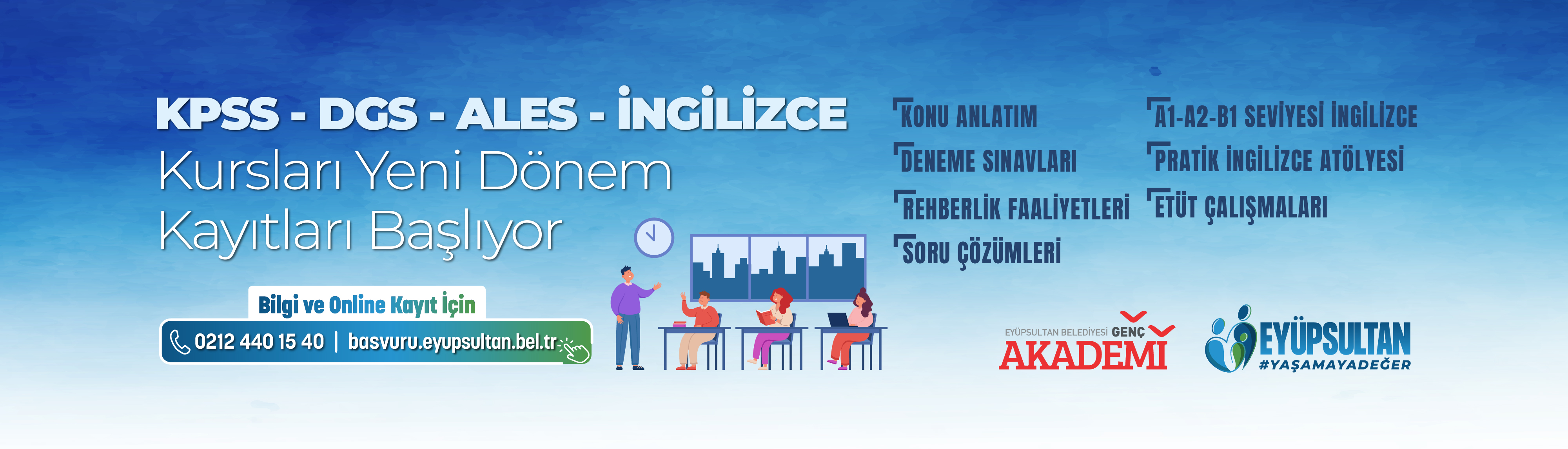 KPSS - DGS - ALES - İngilizce Kursları Yeni Dönem Kayıtları Başlıyor