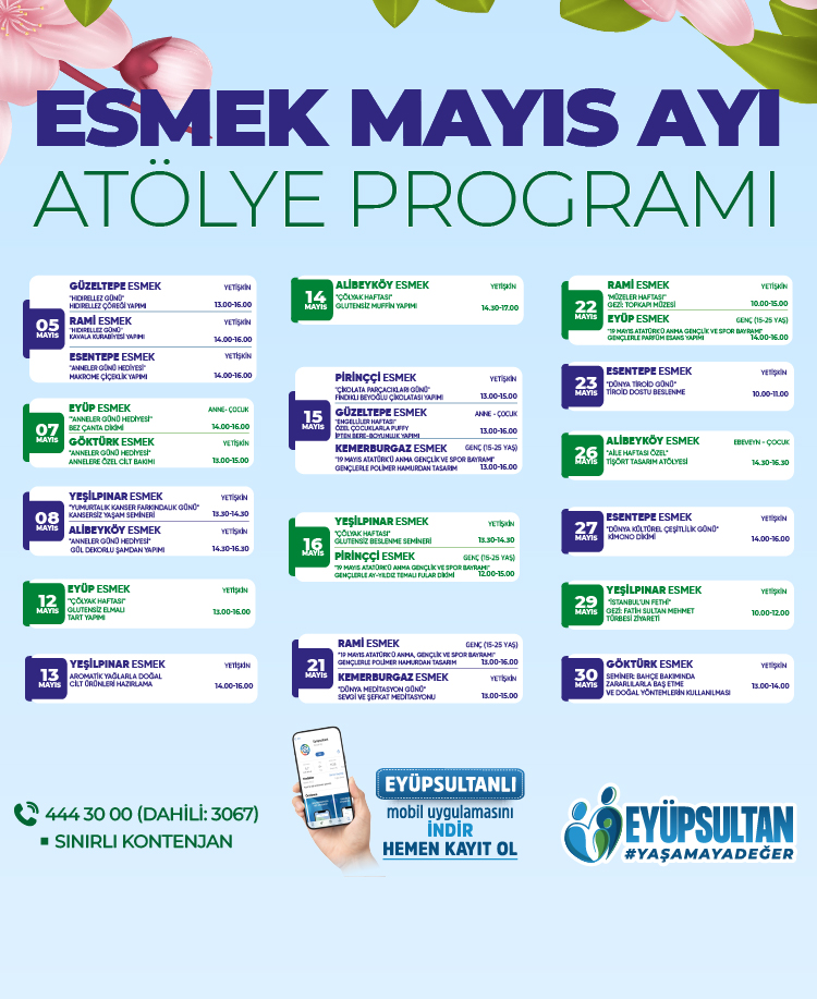 ESMEK Mayıs Ayı Atölye Programı