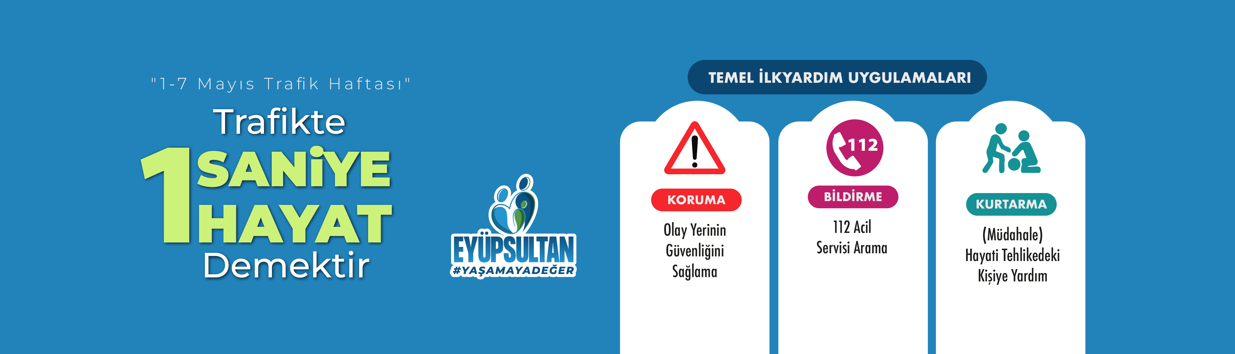 Trafikte 1 Saniye 1 Hayat Demektir