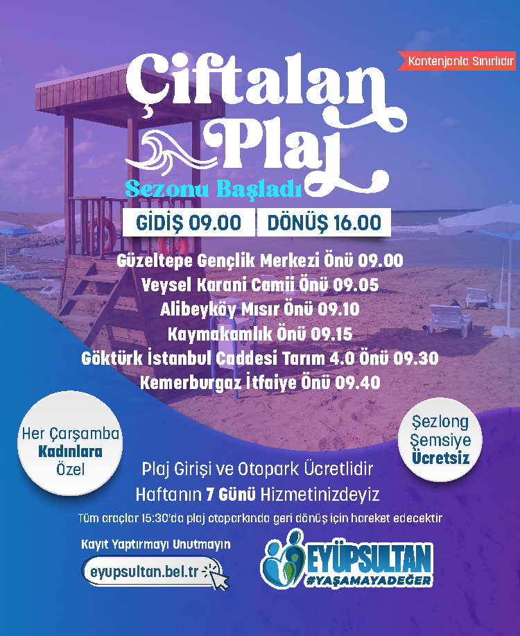 Çiftalan Plaj Sezonu Başladı