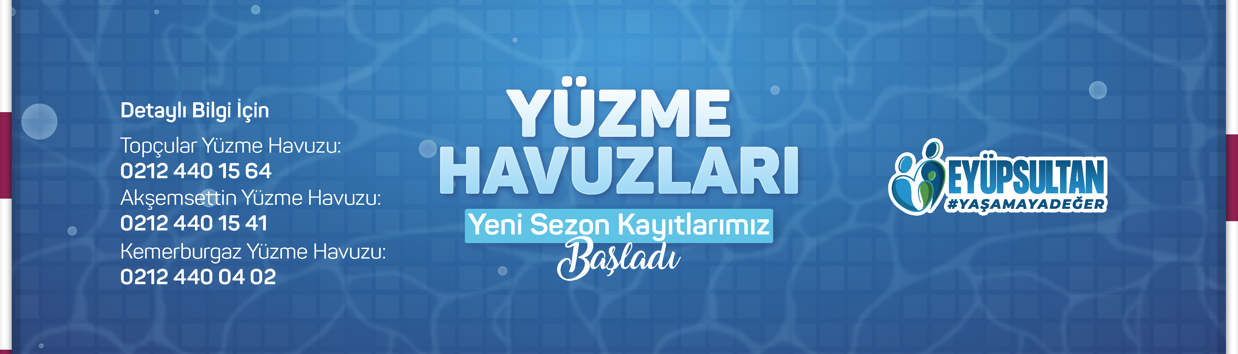 Yüzme Havuzları - Yeni Sezon Kayıtlarımız Başladı