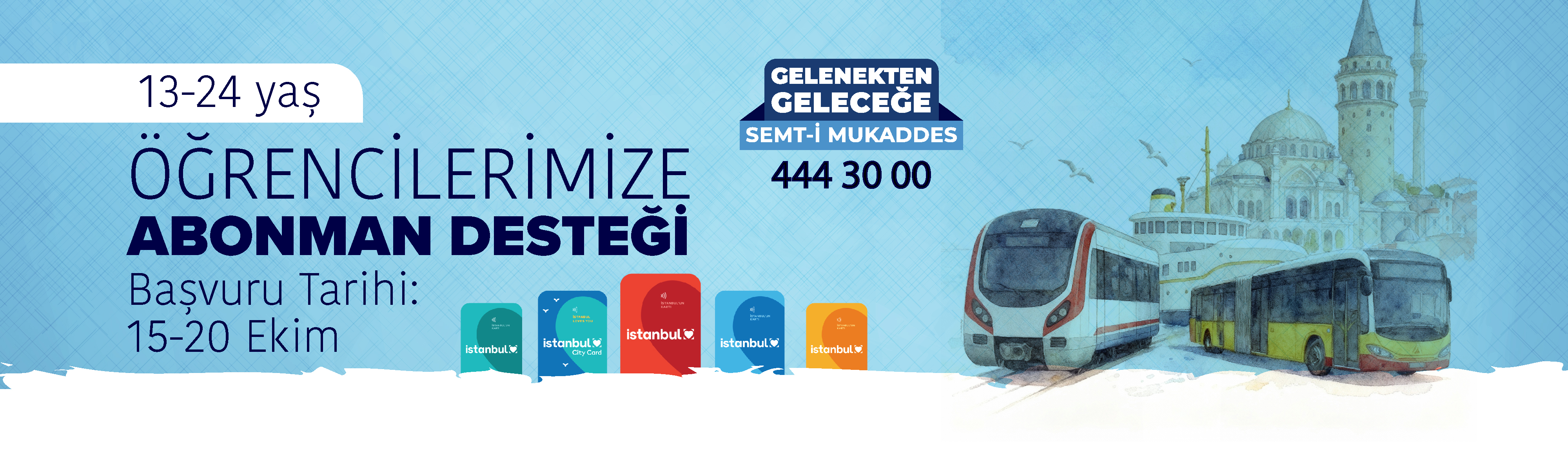 Öğrencilerimize Abonman Desteği