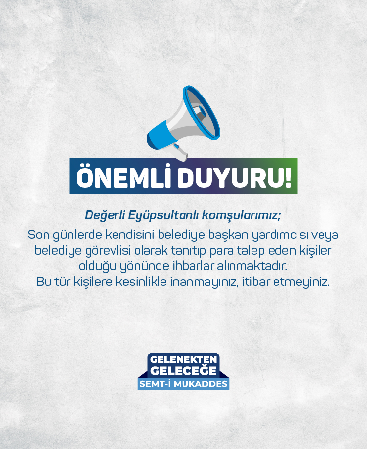 Vatandaşlarımızın Dikkatine!!!