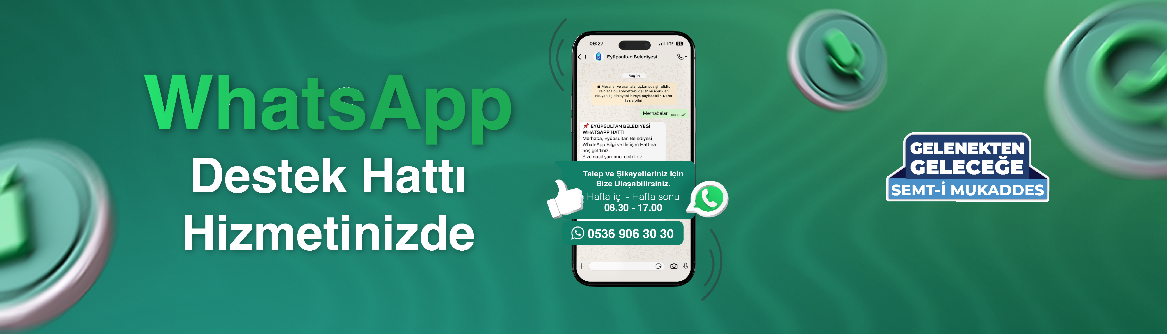 Whatsapp Destek Hattı Hizmetinizde