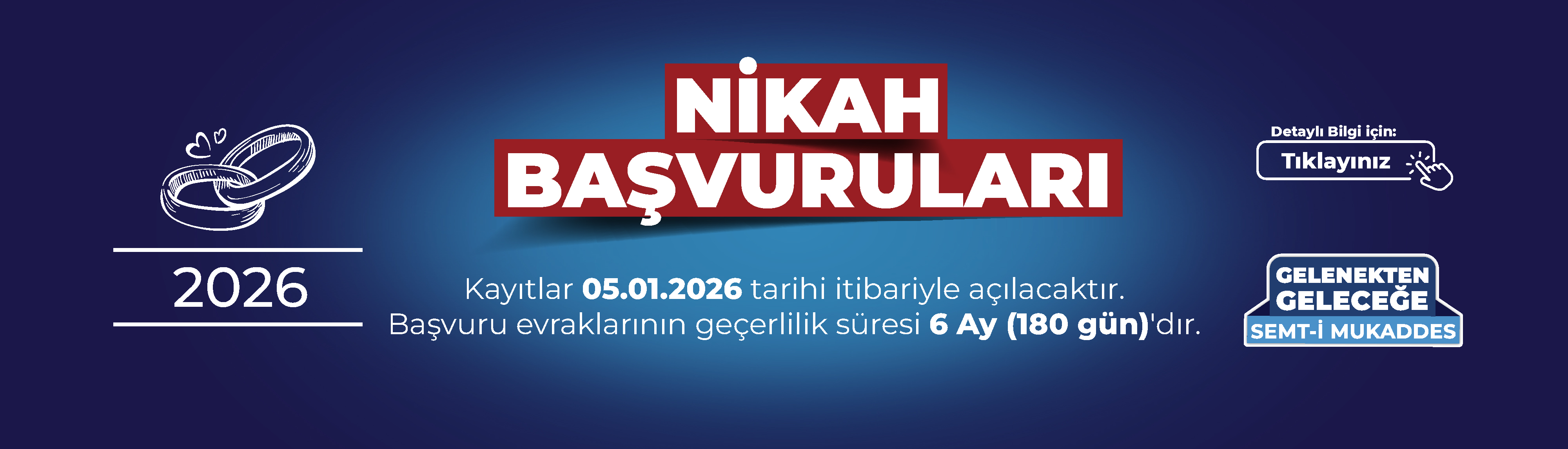 NİKAH BAŞVURU TARİHLERİ