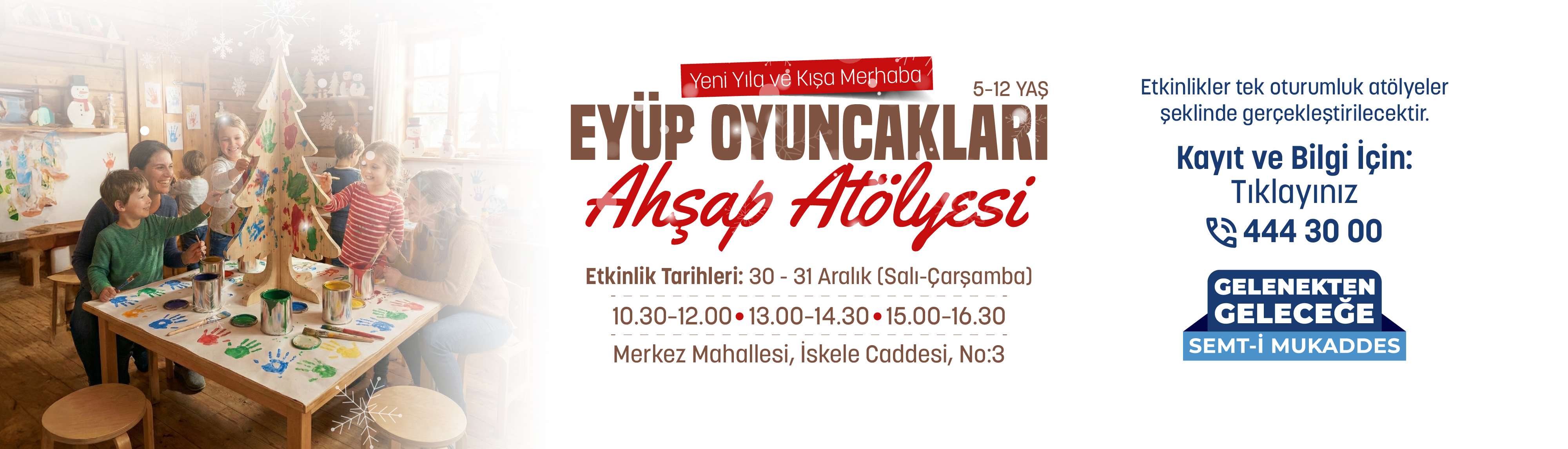 “Yeni Yıla ve Kışa Merhaba” Ahşap Boyama Atölyesi