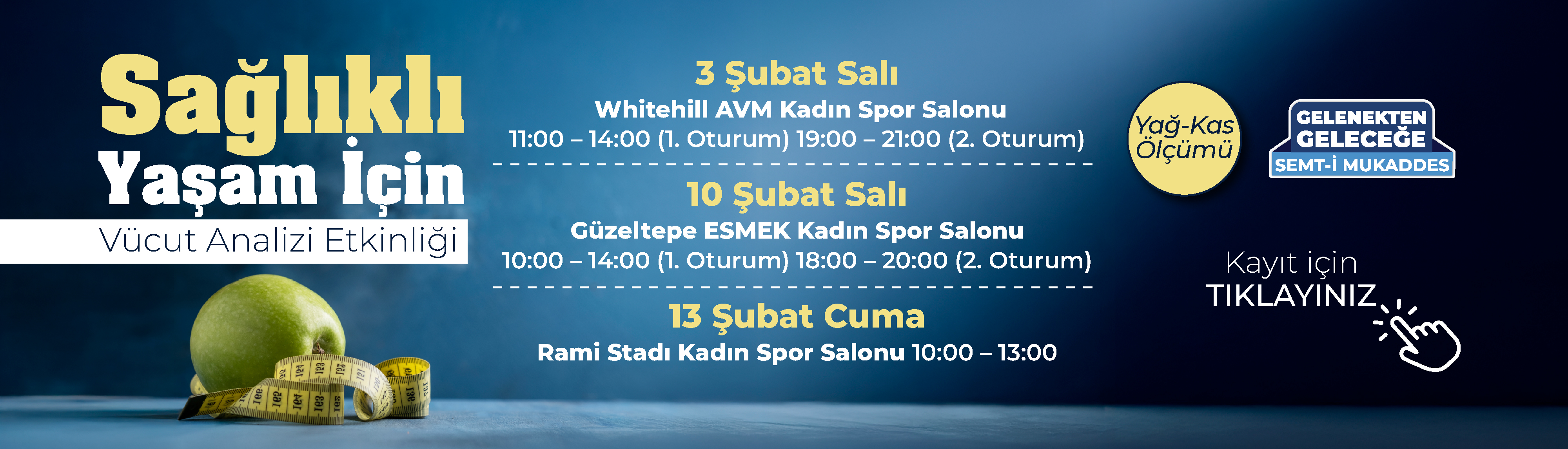 Sağlıklı Yaşam Yağ-Kas Ölçümü Etkinliği 