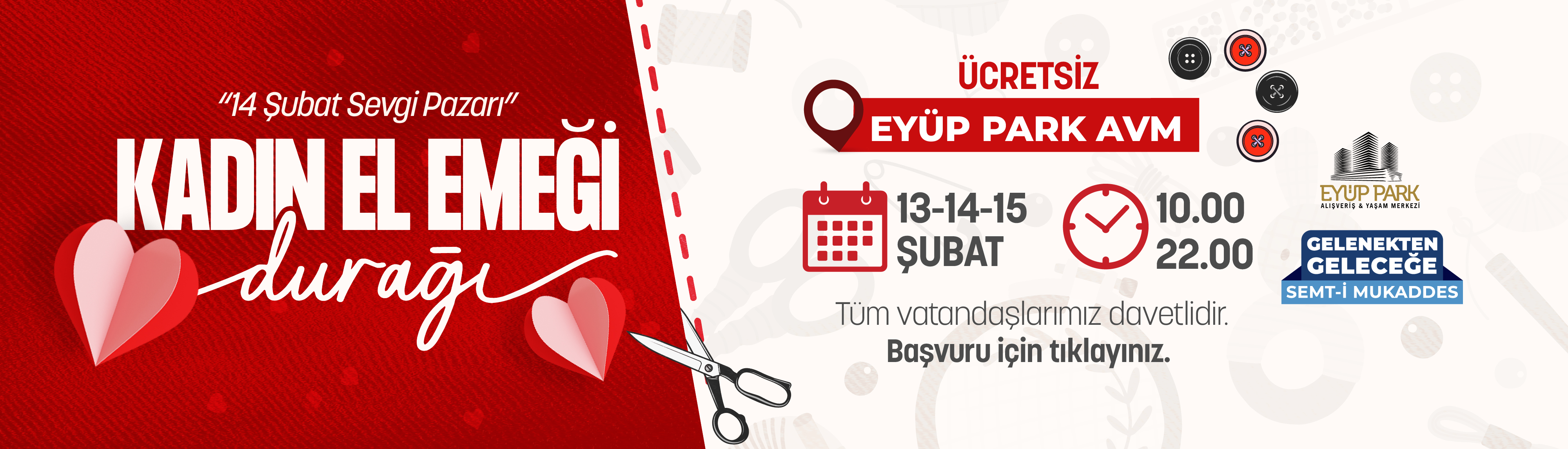 "14 Şubat Sevgi Pazarı" Kadın El Emeği Durağı