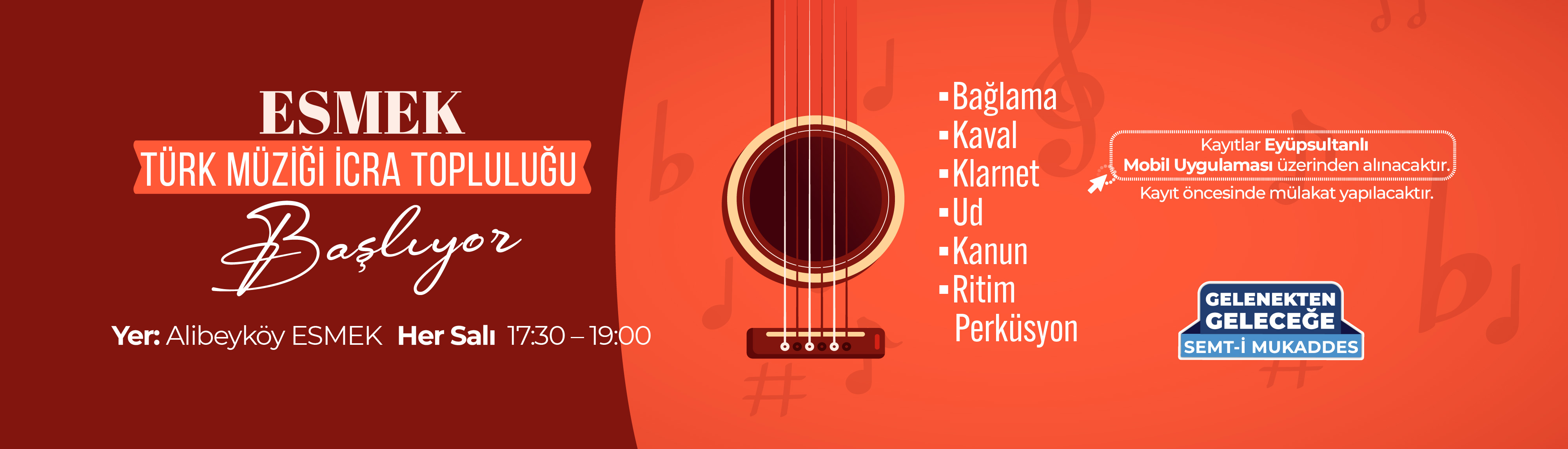 ESMEK Türk Müziği Çalgıları İcra Topluluğu Başlıyor