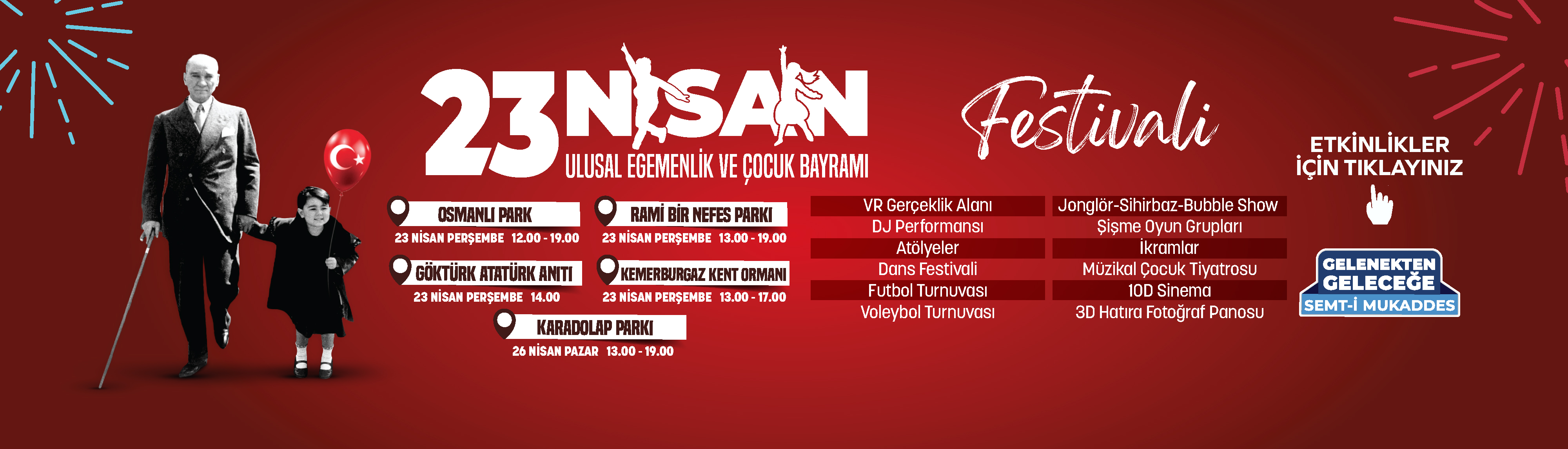 23 Nisan Ulusal Egemenlik ve Çocuk Bayramı Etkinlikleri