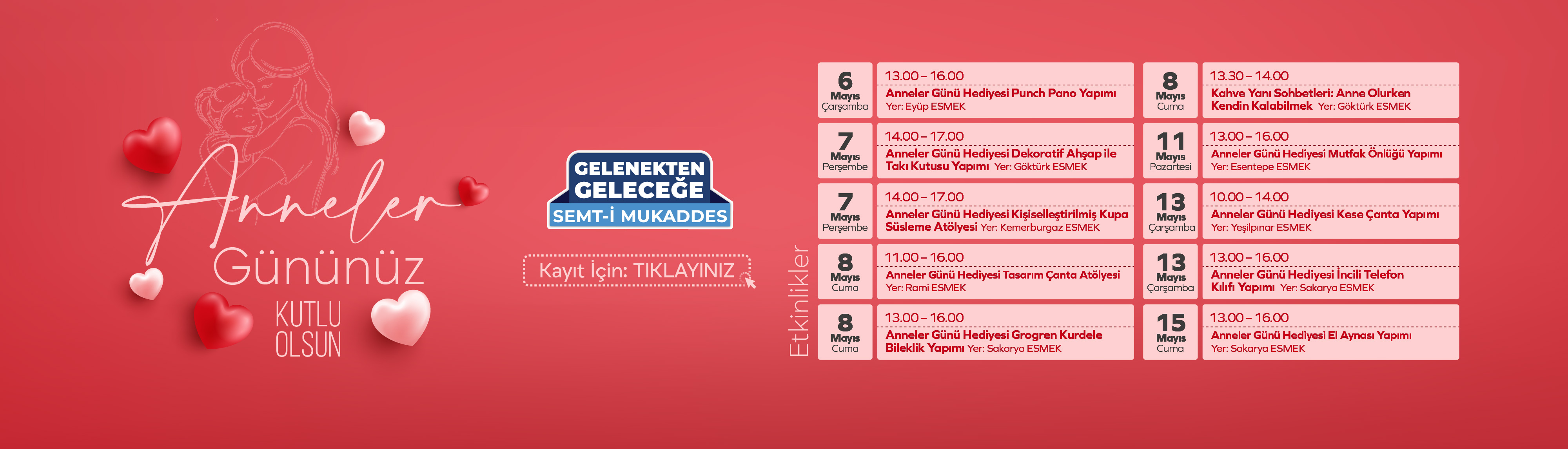 Anneler Günü Etkinlikleri