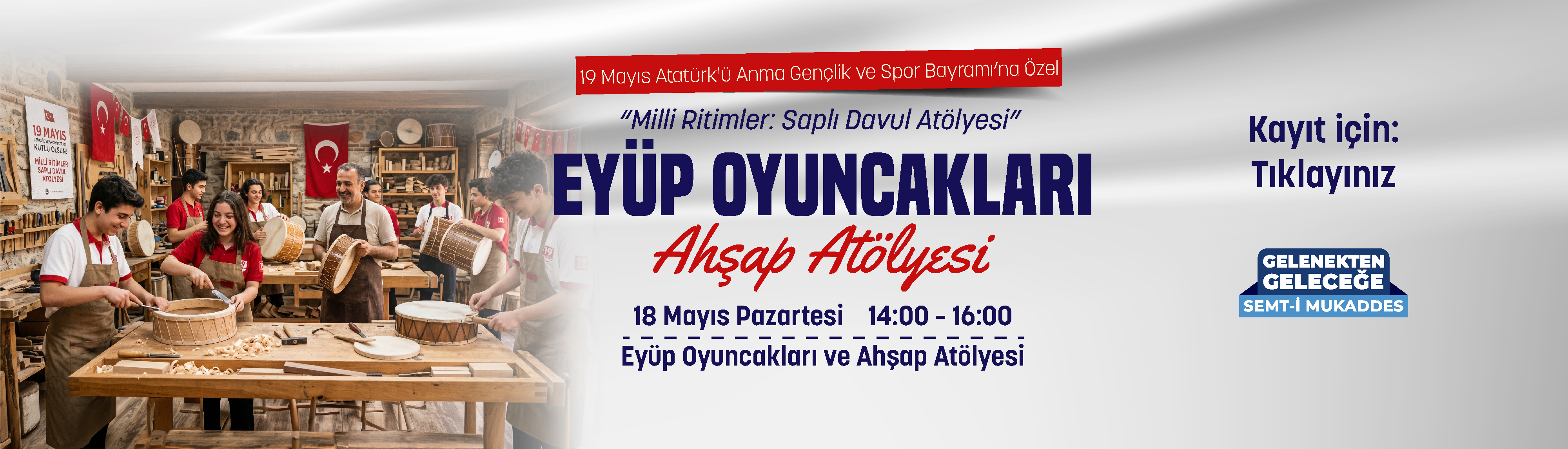 Milli Ritimler Saplı Davul Atölyesi-19 Mayıs