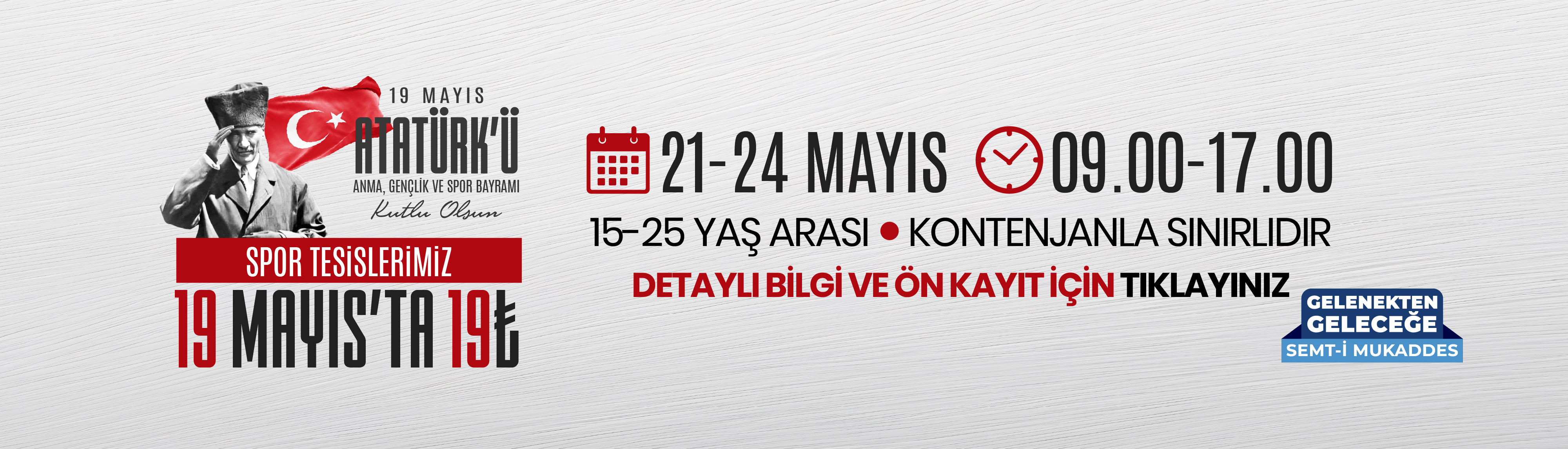 19 MAYIS'TA 19 TL