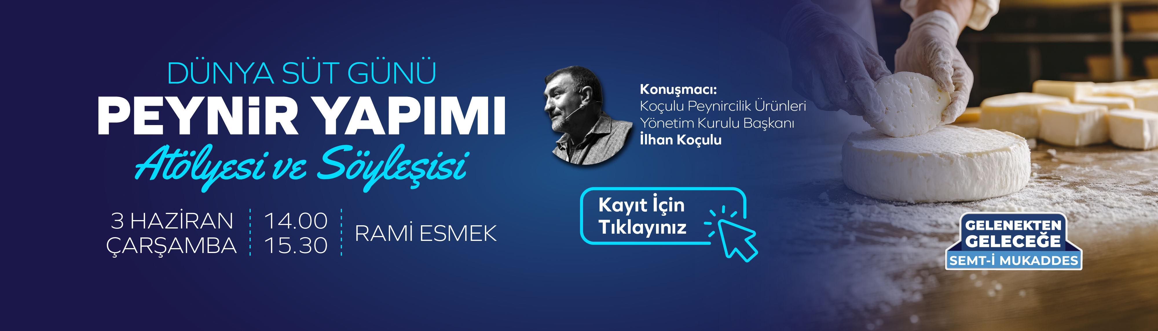 Dünya Süt Günü kapsamında Peynir Yapımı Atölyesi ve Söyleşisi
