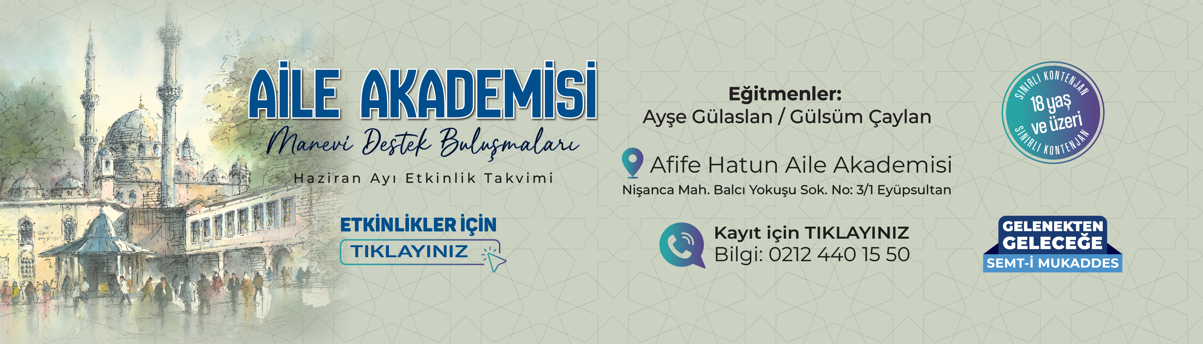 Aile Akademisi Haziran Ayı Etkinlikleri