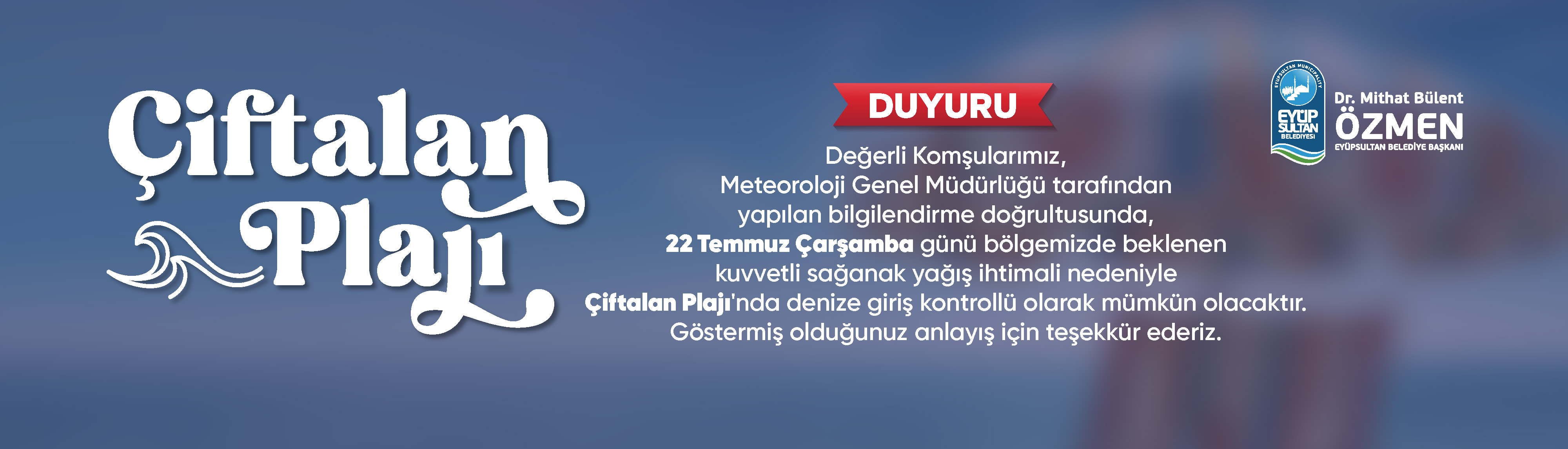 Çiftalan plaj iptali