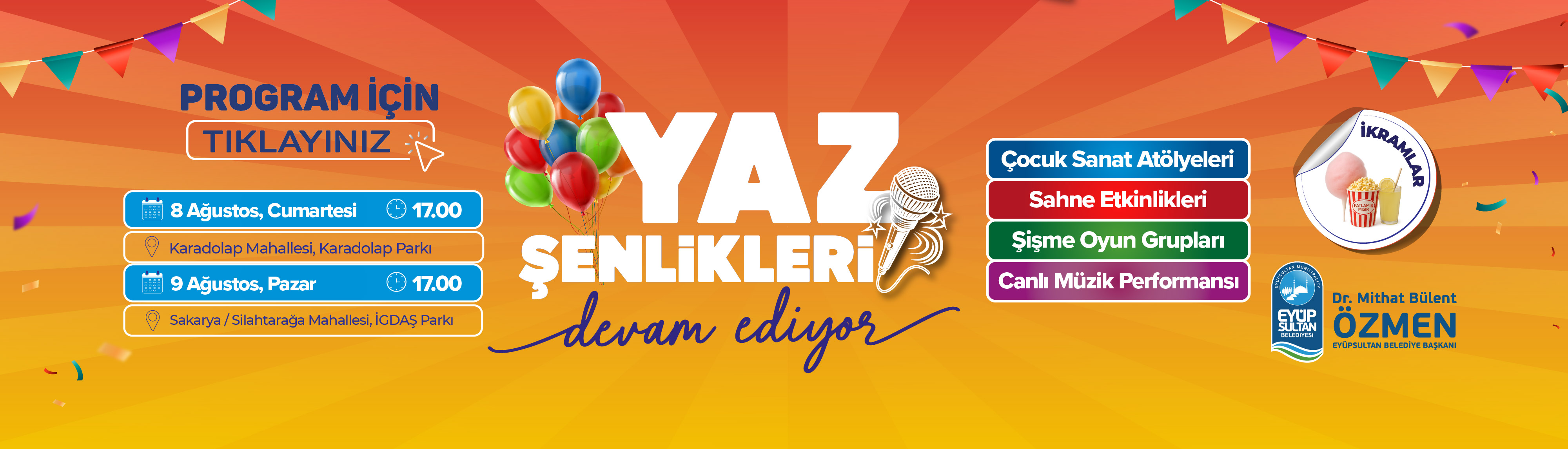 Yaz Şenlikleri Başlıyor