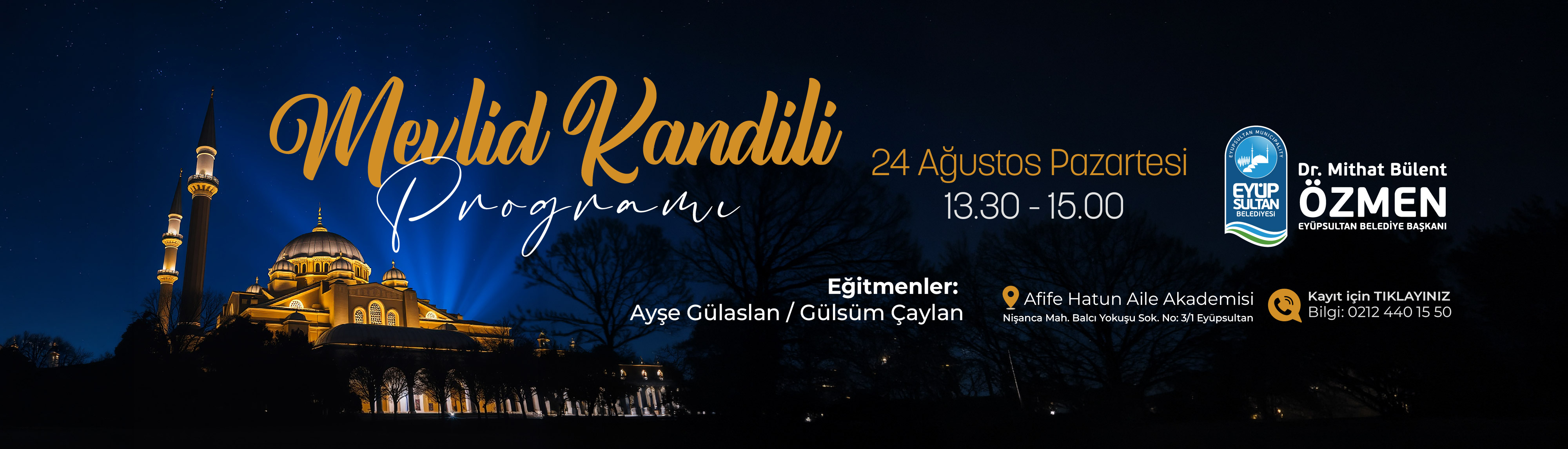 Mevlid Kandili Programı
