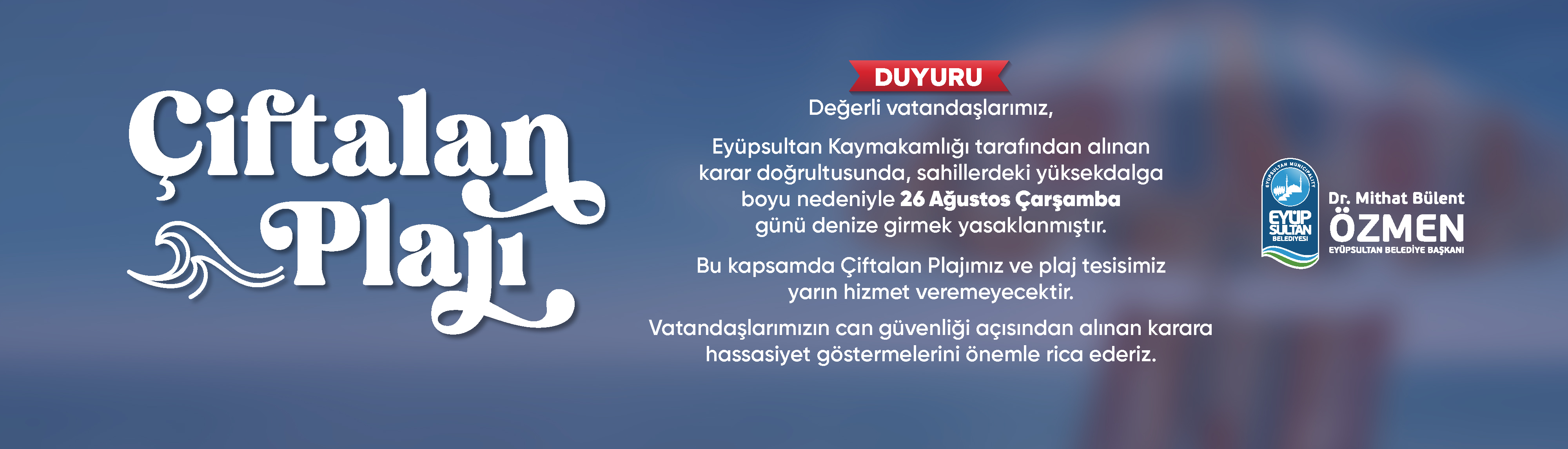 Plaj duyuru