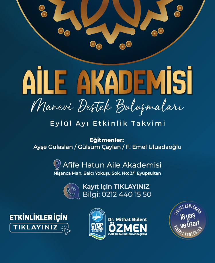 Afife Hatun Aile Akademisi – Eylül Ayı