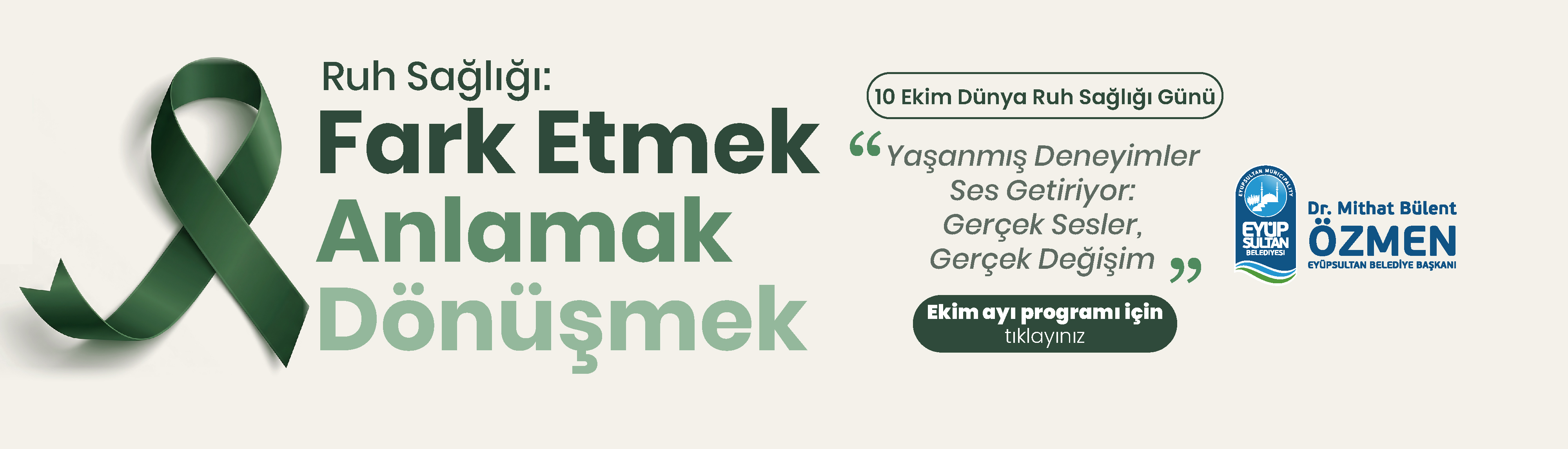 10 Ekim Dünya Ruh Sağlığı Günü – Ekim Ayı Farkındalık Programı 