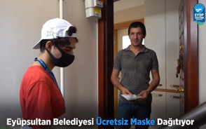 Eyüpsultan Belediyesi Ücretsiz Maske Dağıtıyor