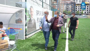 Başkan Alibeyköyspor'u Ziyaret Etti