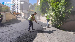 Karadolap Mahallesi'nde asfalt çalışması