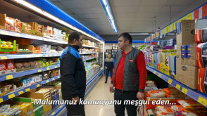 Zabıta ekiplerinden market denetimi